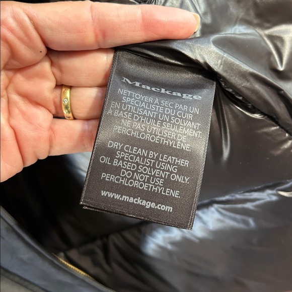 MACKAGE Kandee Down Coat In Monochrome Camo Print - Picture 5 of 15